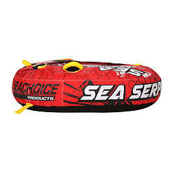 Seachoice Sea Serpent Towable Tube, Open Top Boat Tube w/ Reinforced Towing System, 1 Person, 50 In. X 48 In.