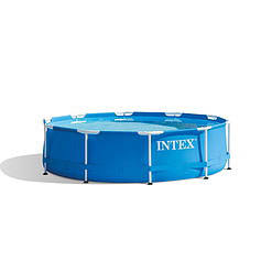 Intex 10 Ft x 30 In Above Ground Round Swimming Pool, (Pump Not Included)
