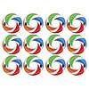 Intex Inflatable 47" Color Whirl Tube Swimming Pool Raft with Handles (12 Pack)