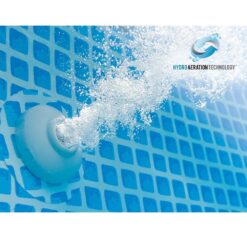 Intex 10ft x 10ft x 30in Pool w/ 10 Foot Round Pool Cover and Filter Cartridge
