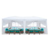 UBesGoo 10'x 20' Outdoor Ez Pop Up Party Tent Wedding Gazebo Canopy 6 Walls