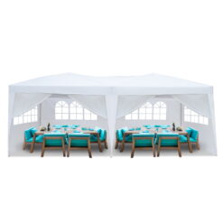 UBesGoo 10'x 20' Outdoor Ez Pop Up Party Tent Wedding Gazebo Canopy 6 Walls