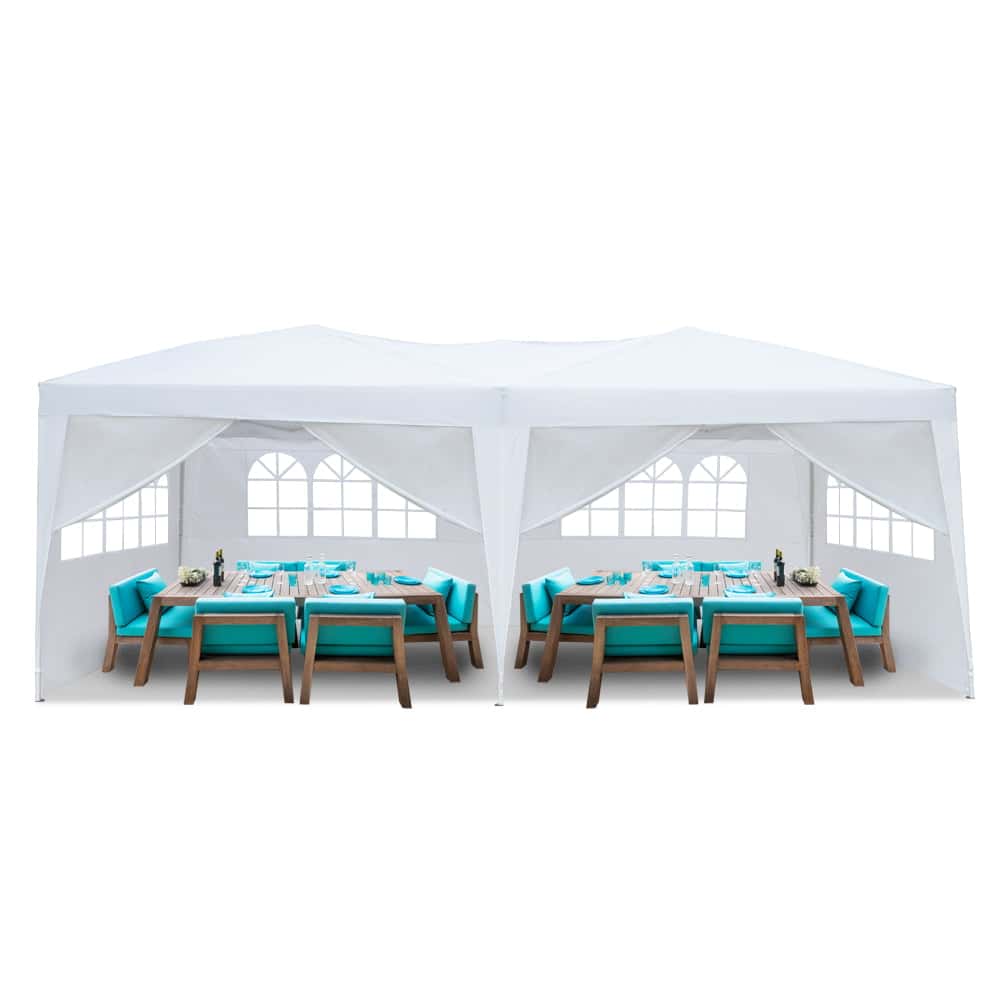 UBesGoo 10'x 20' Outdoor Ez Pop Up Party Tent Wedding Gazebo Canopy 6 Walls