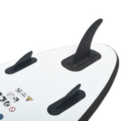 vidaXL Inflatable Stand Up Paddleboard Set Black and White 2727
