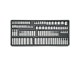 CRAFTSMAN CMMT12039 298-Piece Standard (SAE) and Metric Combination Polished Chrome Mechanics Tool Set (1/4-in; 3/8-in)
