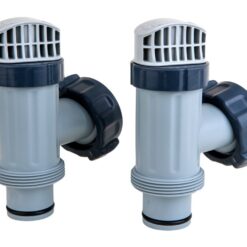 Intex Above Ground Plunger Valves with Gaskets & Nuts Replacement Part (12 Pack)