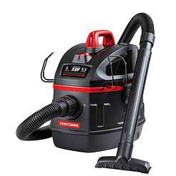 CRAFTSMAN Portable, Jobsite 5-Gallons 5.5-HP Corded Wet/Dry Shop Vacuum with Accessories Included