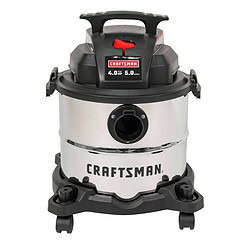 CRAFTSMAN 5-Gallons 4-HP Corded Wet/Dry Shop Vacuum with Accessories Included