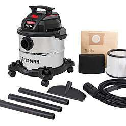 CRAFTSMAN 5-Gallons 4-HP Corded Wet/Dry Shop Vacuum with Accessories Included