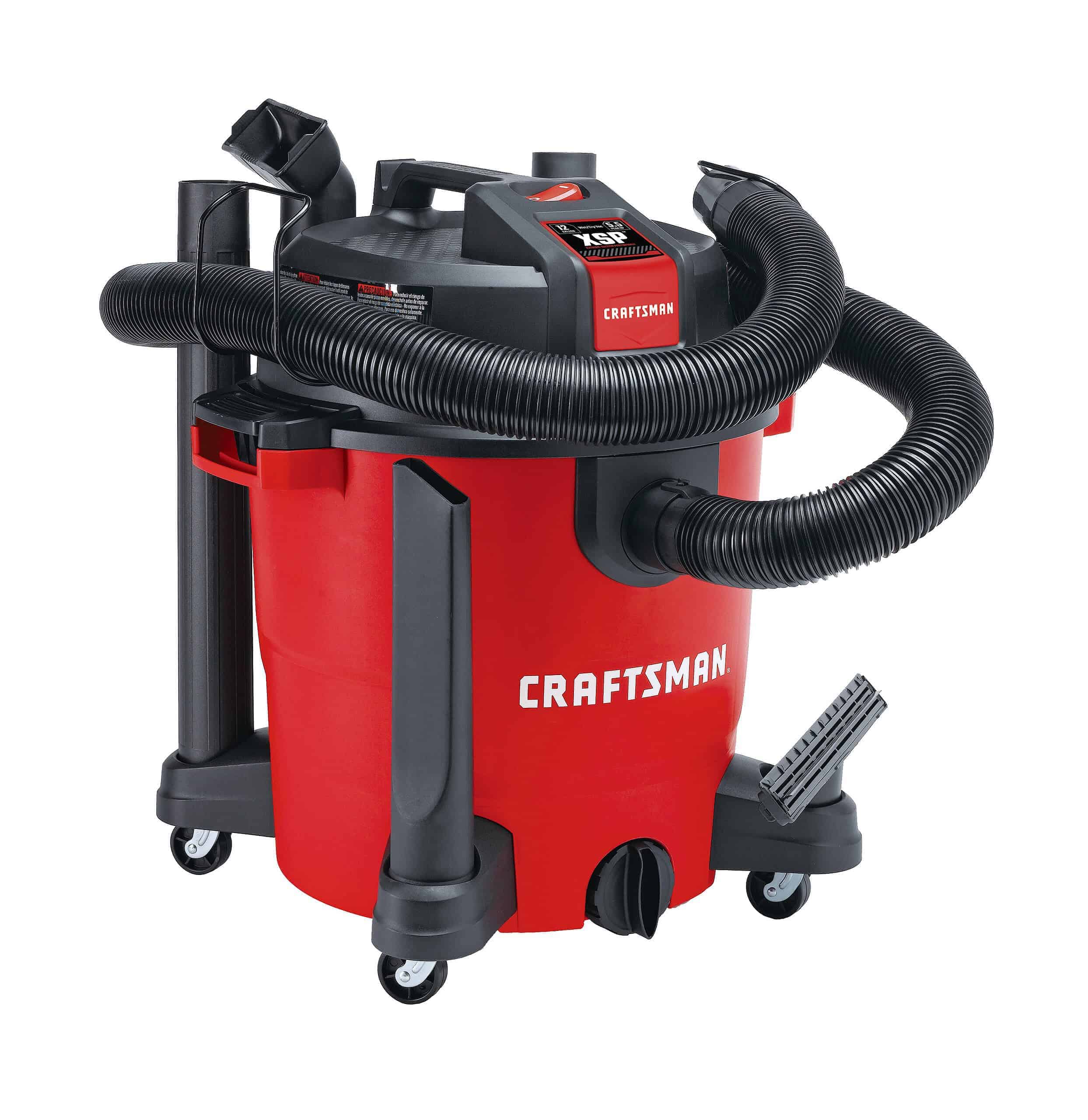 CRAFTSMAN 12-Gallons 5.5-HP Corded Wet/Dry Shop Vacuum with Accessories Included