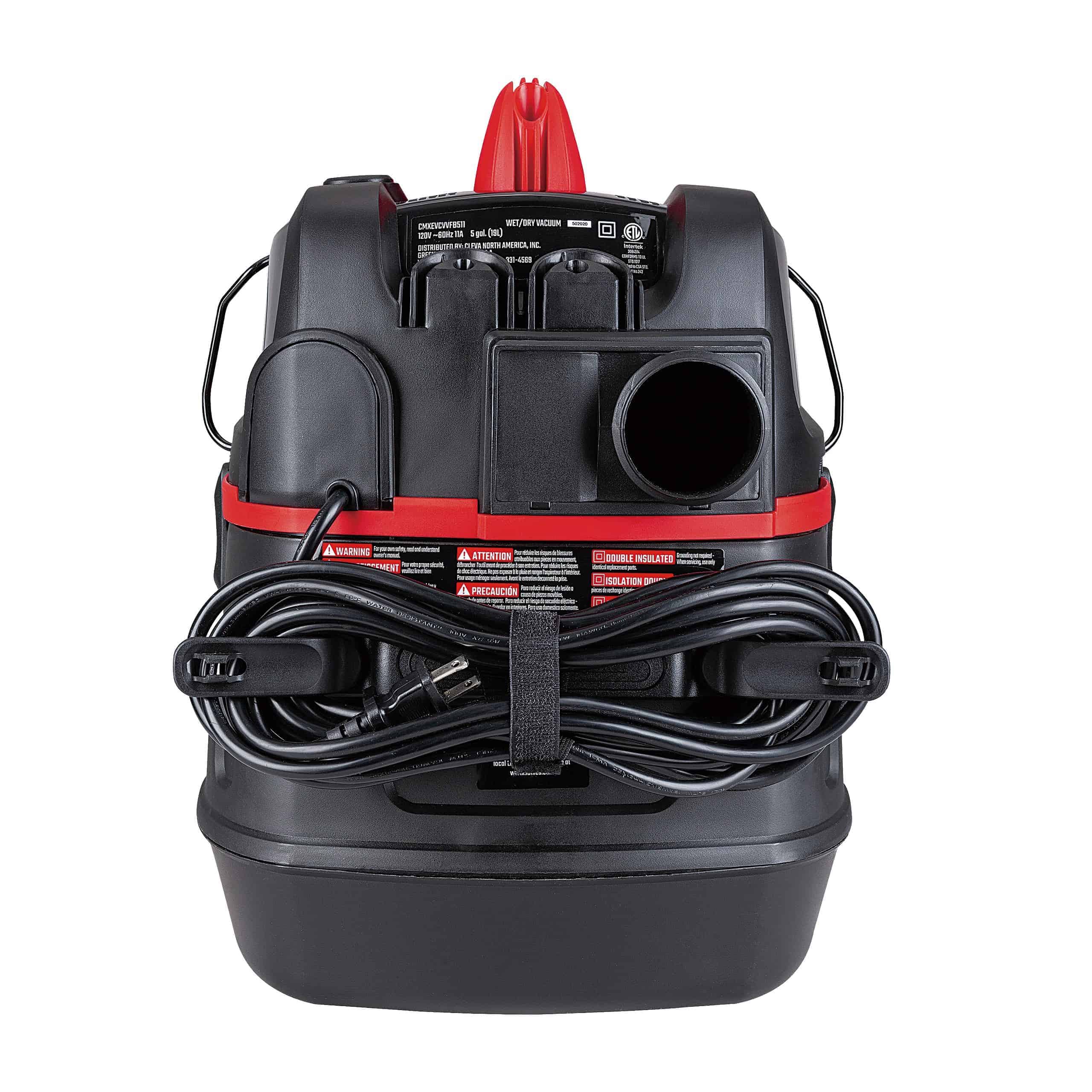 CRAFTSMAN Portable, Jobsite 5-Gallons 5.5-HP Corded Wet/Dry Shop Vacuum with Accessories Included