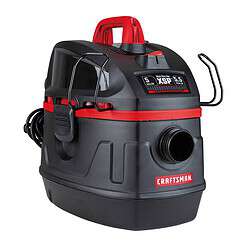 CRAFTSMAN Portable, Jobsite 5-Gallons 5.5-HP Corded Wet/Dry Shop Vacuum with Accessories Included