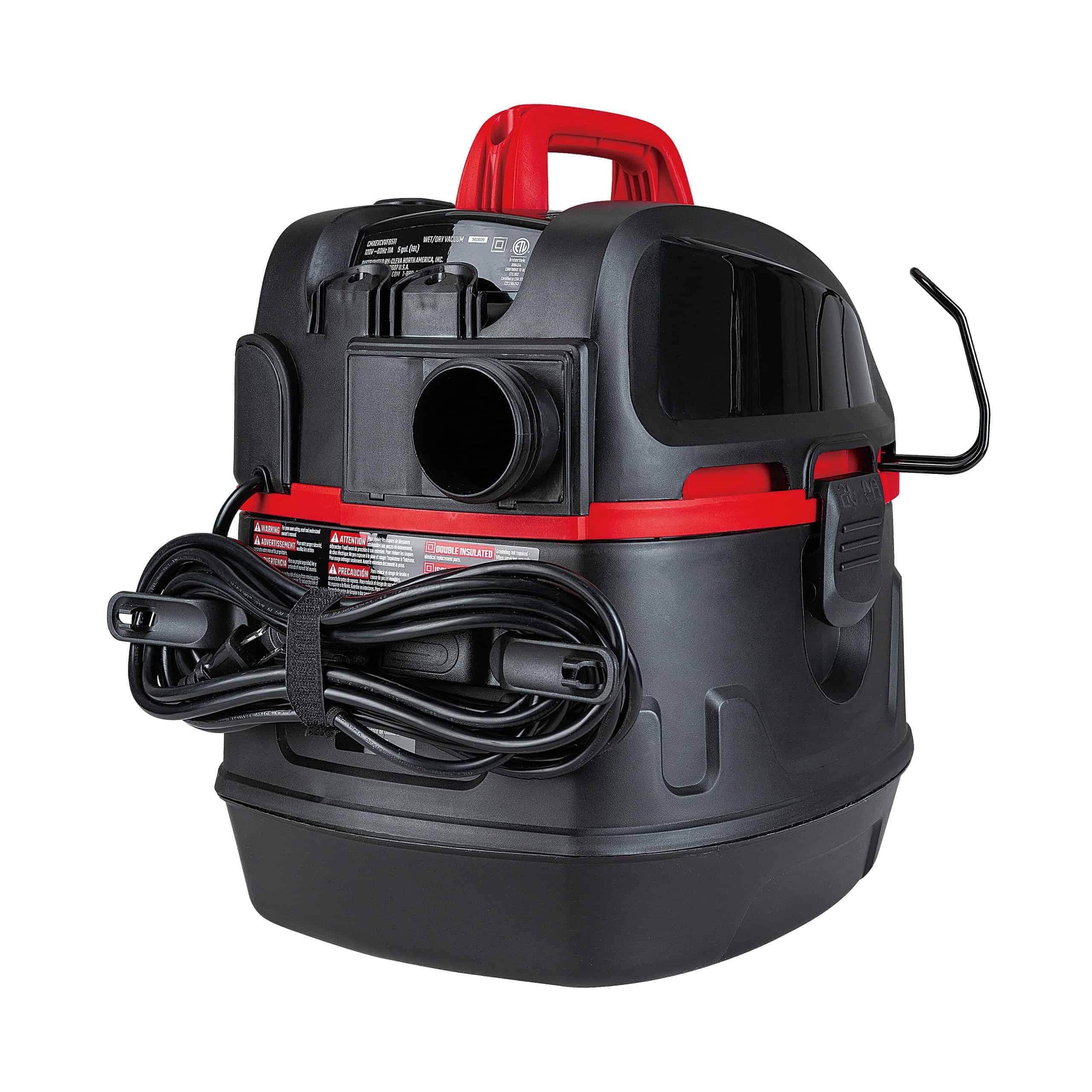 CRAFTSMAN Portable, Jobsite 5-Gallons 5.5-HP Corded Wet/Dry Shop Vacuum with Accessories Included