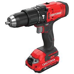 CRAFTSMAN 1/2-in 20-volt Max-Amp Variable Speed Cordless Hammer Drill (1-Battery Included)