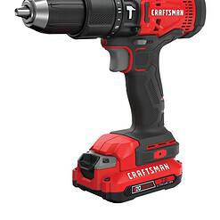 CRAFTSMAN 1/2-in 20-volt Max-Amp Variable Speed Cordless Hammer Drill (1-Battery Included)