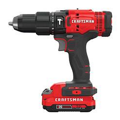 CRAFTSMAN 1/2-in 20-volt Max-Amp Variable Speed Cordless Hammer Drill (1-Battery Included)