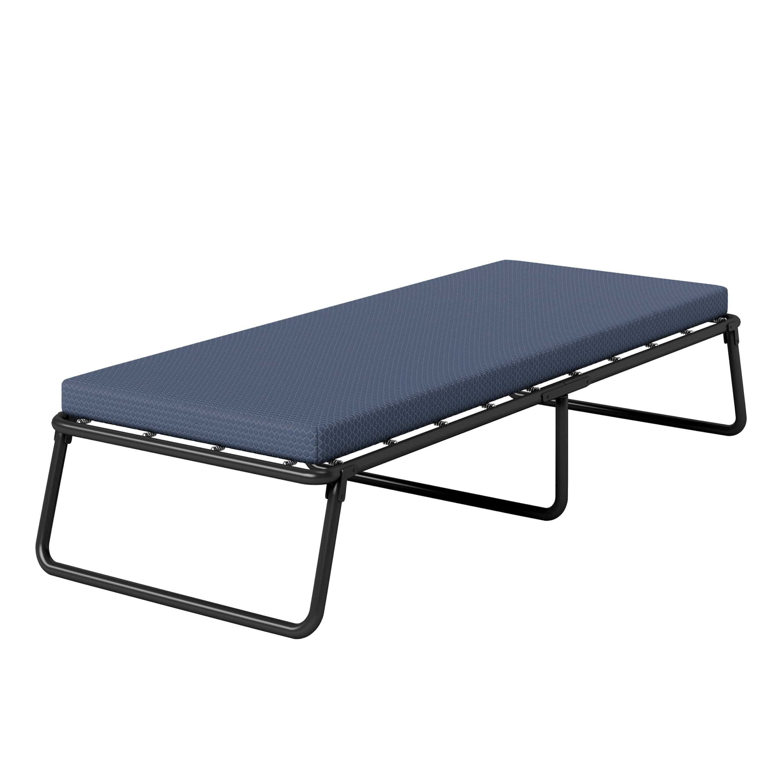 Henredon Folding Foldaway Guest Bed with Cooling Gel Lux Foam Mattress, Twin