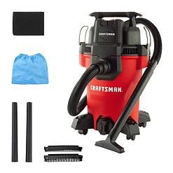 CRAFTSMAN 4-Gallons 3.5-HP Corded Wet/Dry Shop Vacuum with Accessories Included
