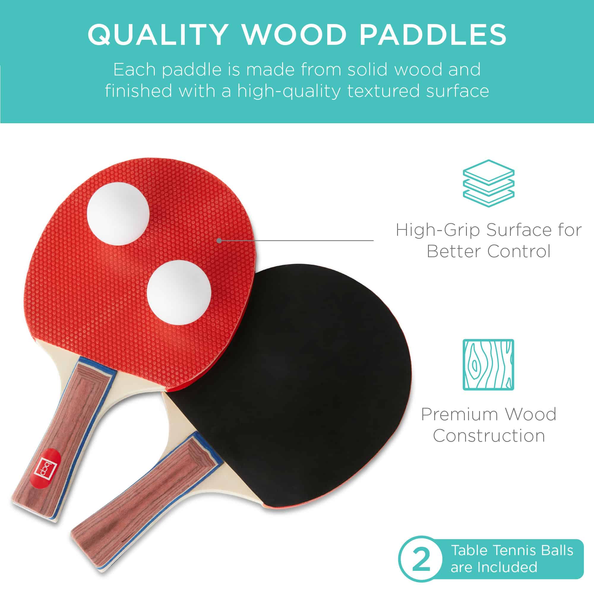 Best Choice Products 6x3ft Portable Ping Pong Table Game Set, Folding Indoor Outdoor Table Tennis w/ 2 Paddles, Balls