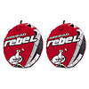Airhead Rebel 54In 1 Person Red Towable Tube Kit w/ Rope and 12V Pump (2 Pack)