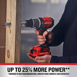 CRAFTSMAN V20 RP 1/2-in 20-volt Max-Amp Variable Speed Brushless Cordless Hammer Drill(Bare Tool)