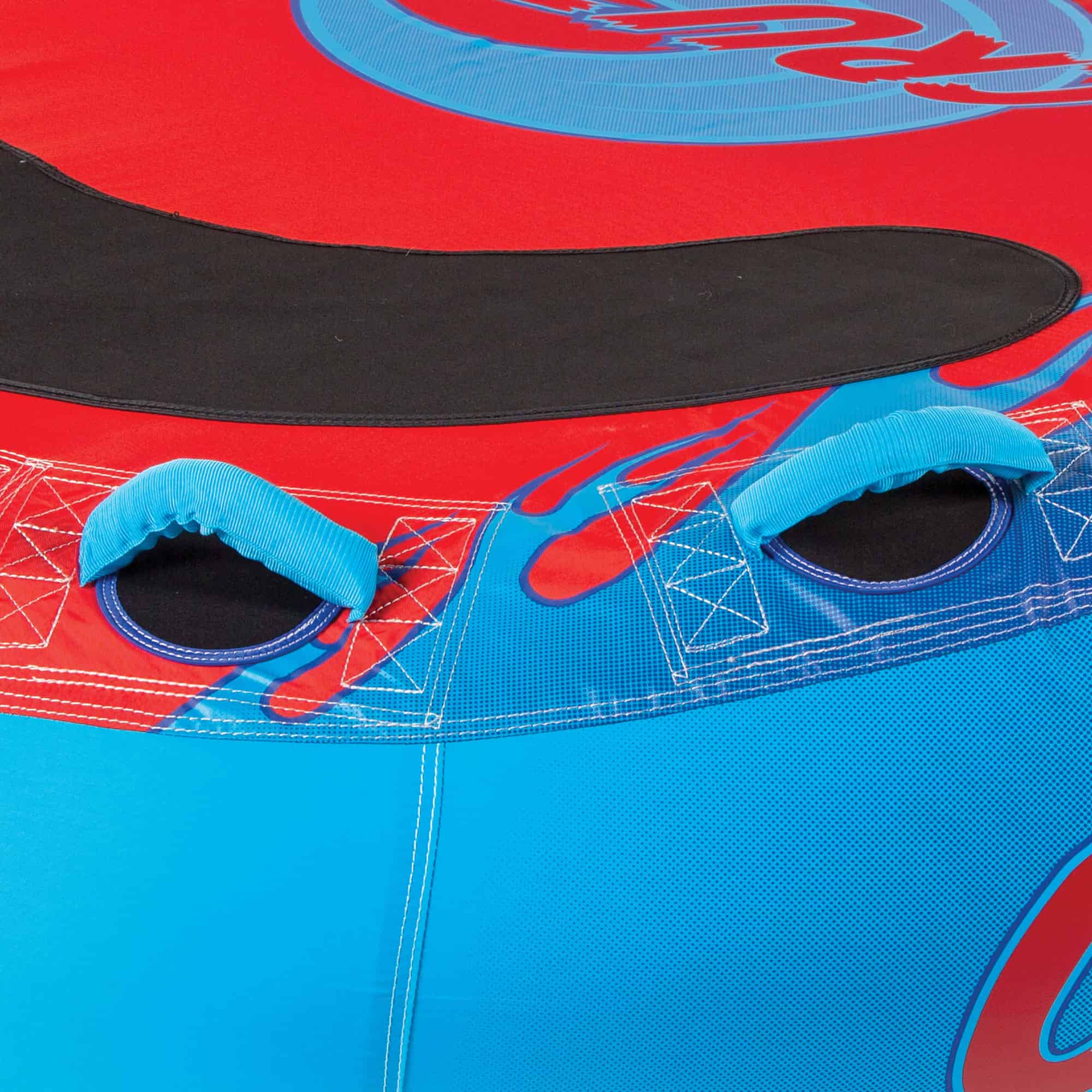 Connelly Cruzer 3 Person Soft Top Inflatable Towable Inner Tube, Blue & Red