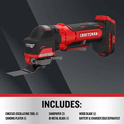 CRAFTSMAN Cordless Brushless 20-volt Max Variable Speed Oscillating Multi-Tool