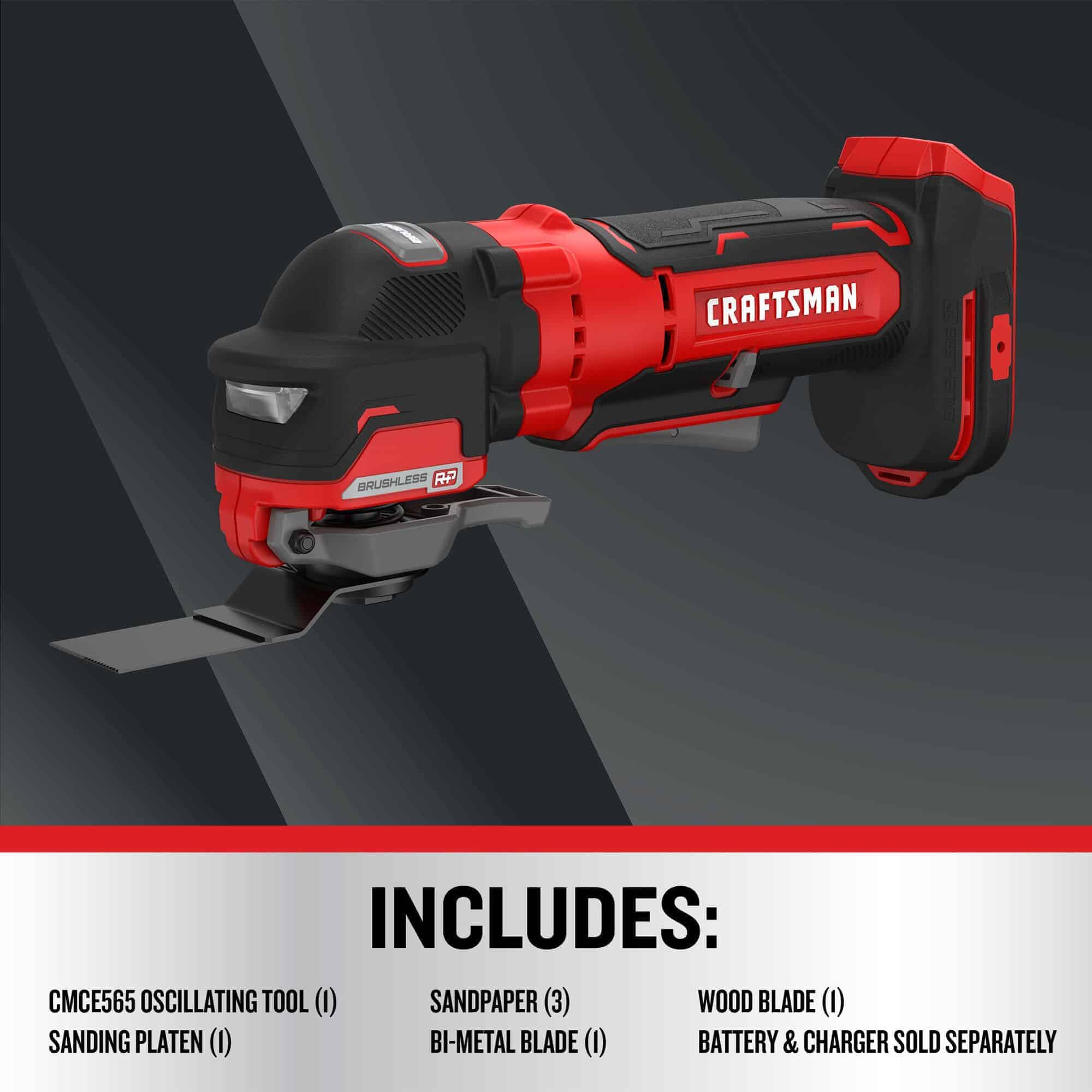 CRAFTSMAN Cordless Brushless 20-volt Max Variable Speed Oscillating Multi-Tool