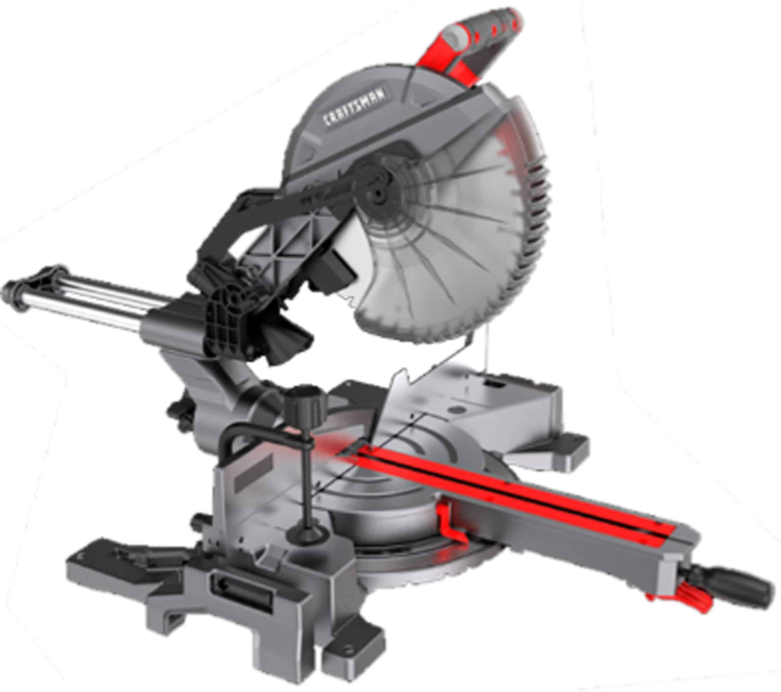 CRAFTSMAN 12-in 15-Amp Single Bevel Sliding Compound Miter Saw (Corded)
