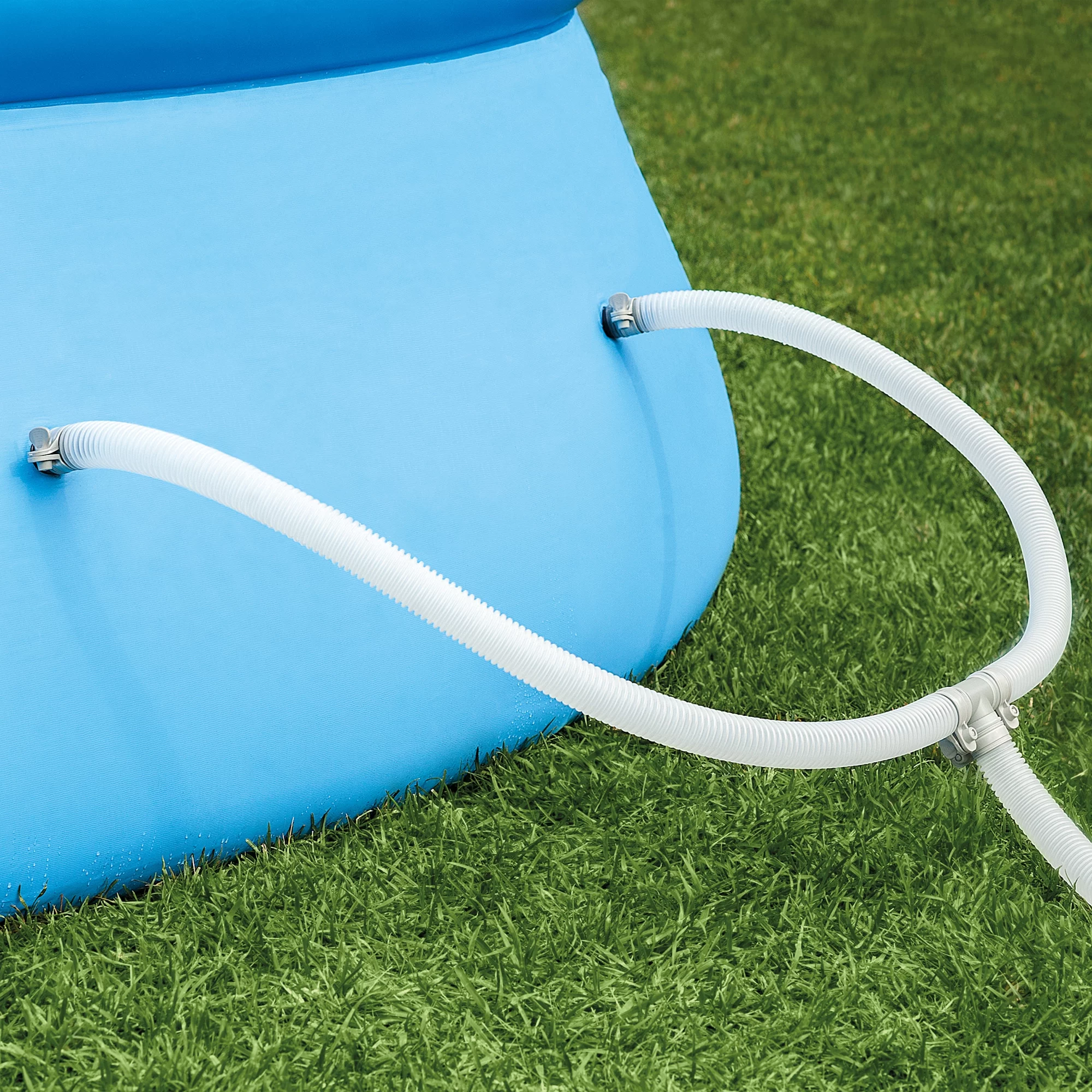 Intex 15' x 48" Inflatable Easy Set Above Ground Swimming Pool, Ladder And Pump