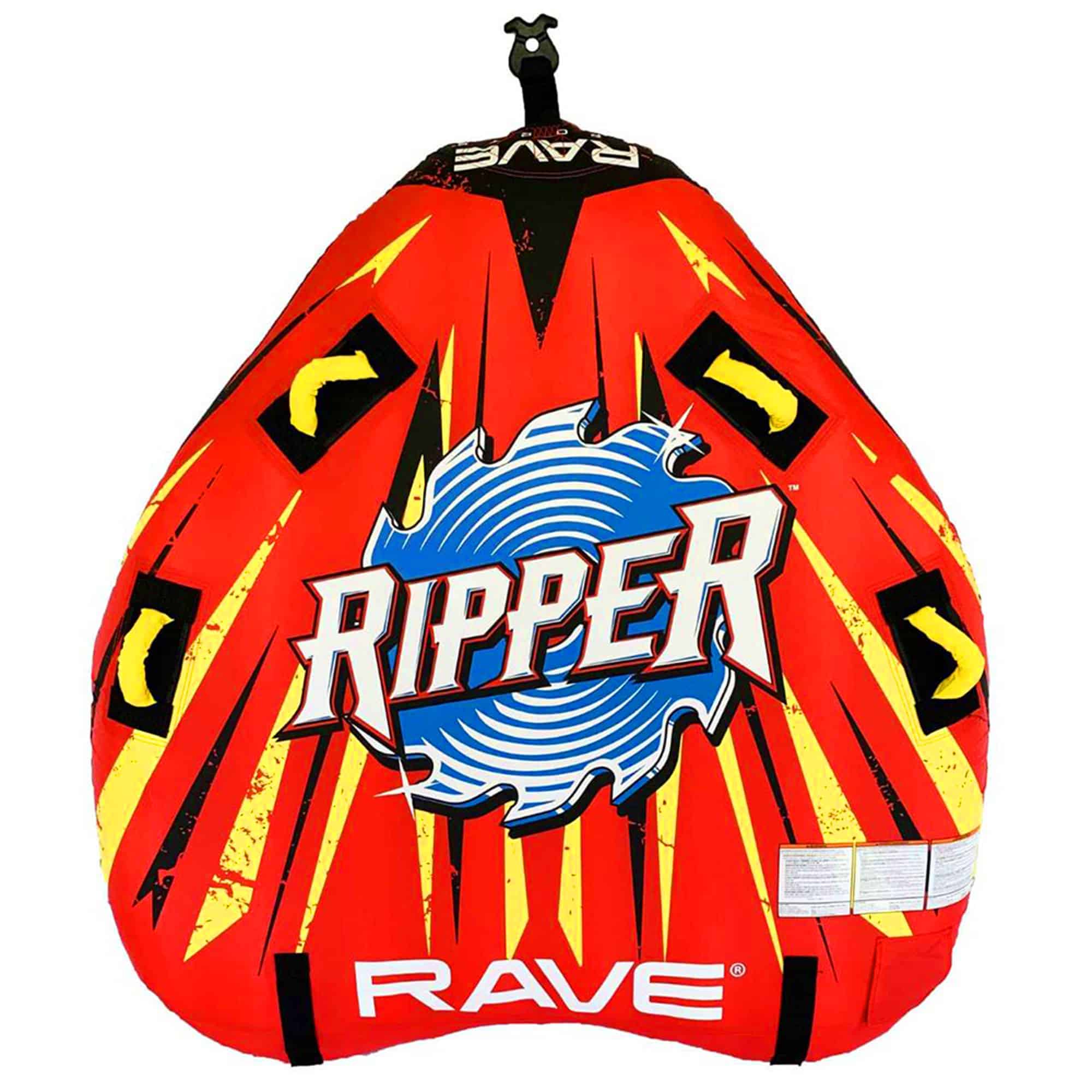 RAVE Sports 02918-RV-SMU Ripper 2 Rider Nylon Inflatable Towable Float, Red