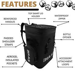 BREW HAAS Backpack Cooler - THE FUELER - 36 Cans