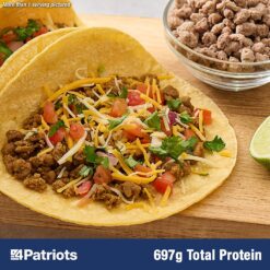 4Patriots Meat & Protein Survival Kit, Emergency Food Supply, Freeze-Dried Meat, Hearty Beans,  85 Servings of Vital Nutrition