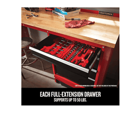 CRAFTSMAN CMST22951RB 2000 Series Workbench, 4-drawer Storage Module