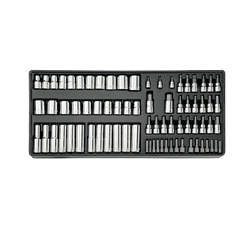 CRAFTSMAN CMMT12039 298-Piece Standard (SAE) and Metric Combination Polished Chrome Mechanics Tool Set (1/4-in; 3/8-in)