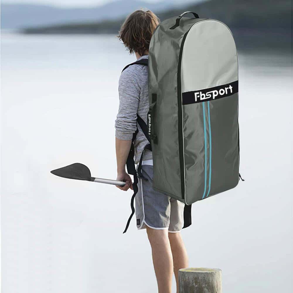 FBSPORT Inflatable Paddle Board, 11' Stand Up Paddleboard with Durable SUP Accessories & Carry Bag, Mint Green