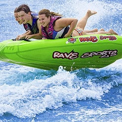 RAVE Sports Mambo Swept Wing Deck 3-Rider Tube Towable