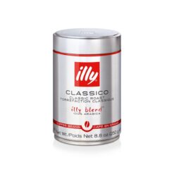 illy Whole Bean Coffee - Perfectly Roasted Whole Coffee Beans – Classico Medium Roast – 8.8 Ounce, 6 Pack (packaging may vary)