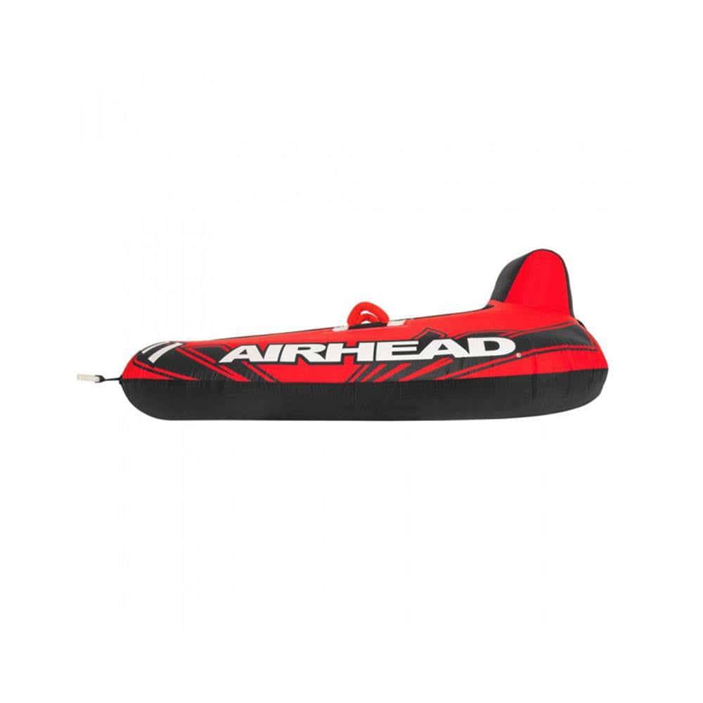 Airhead Mach 1 Inflatable Single Rider Towable Lake Ocean Water Tube Float, Red