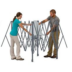 Ozark Trail 14' x 14' Instant Lighted Canopy for Camping - Blue, Gray