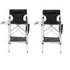 Omysalon 2 PCS 31" Tall Upgraded Director Makeup Artist Chair, Aluminum Frame Supports 300 lbs, Folding Portable,33.8" L x 19.2" W x 45.6" H
