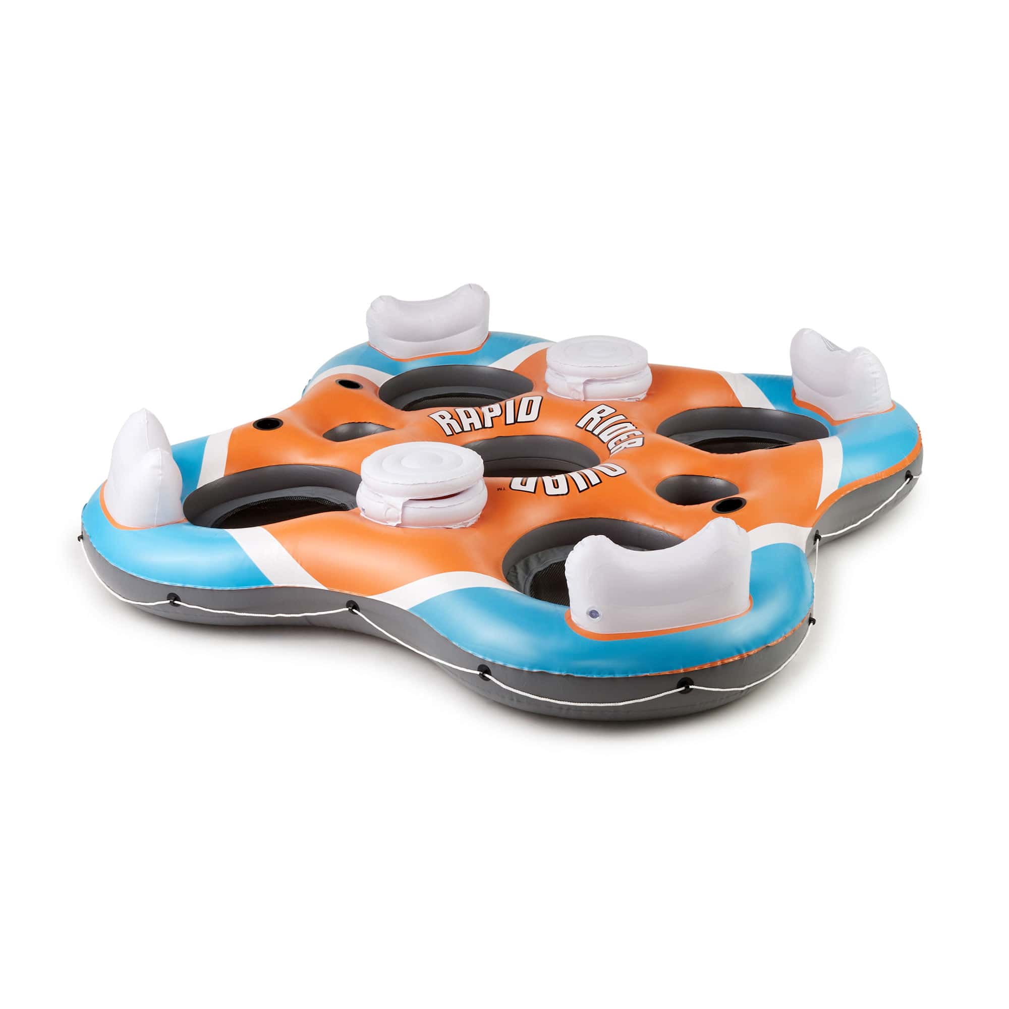 Bestway Rapid Rider 1 Rider Inflatable River Tube & 4 Rider Floating Island