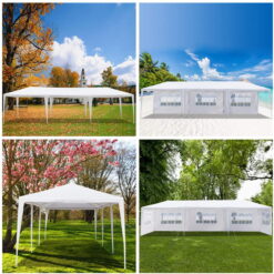 SUGIFT 10'x30' Wedding Party Tent Outdoor Canopy Tent with 8 Side Walls White