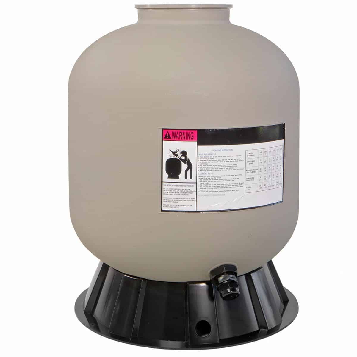 XtremepowerUS 19" Sand Filter for Inground / Above Pool Port Valve Port Swimming Pool up to 24,000 Gallons