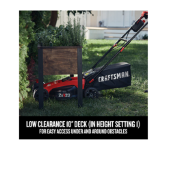 CRAFTSMAN CMCMW220P2 V20 20-volt Max Brushless 20-in Push Cordless Electric Lawn Mower 5 Ah (Battery & Charger Included)