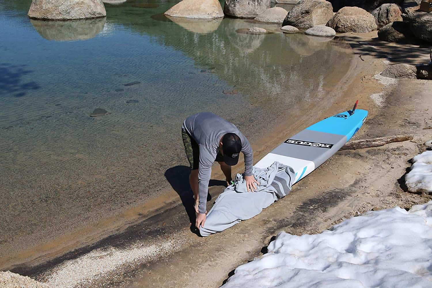 VAMO Stand Up Paddleboard 4-Way Stretch, Kayaks and Surf Board, Gray