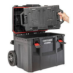 CRAFTSMAN TRADESTACK System 22.6-in Structural Foam Wheels Lockable Tool Box