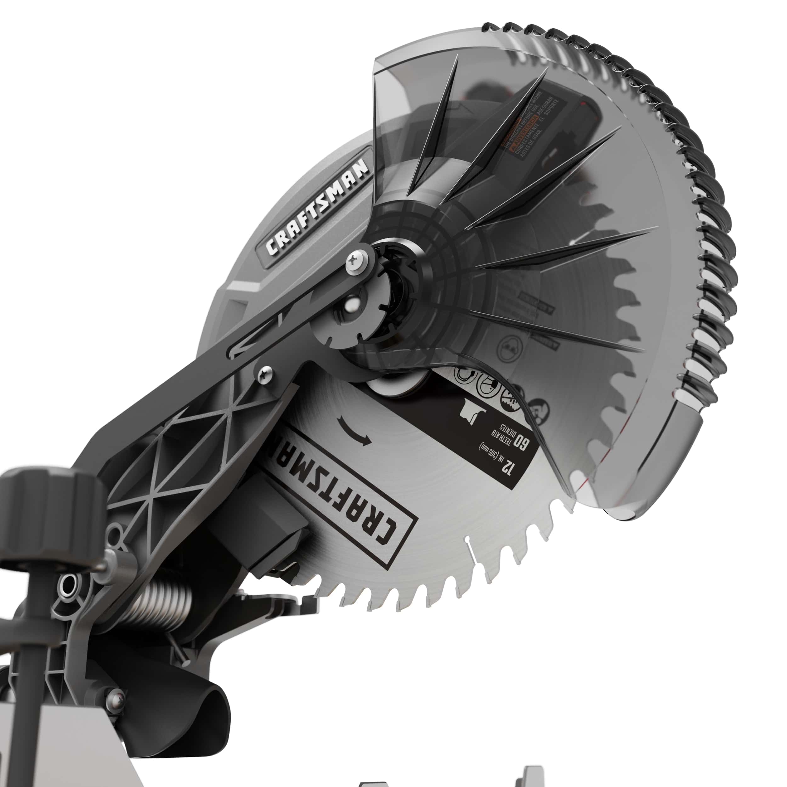 CRAFTSMAN 12-in 15-Amp Single Bevel Sliding Compound Miter Saw (Corded)