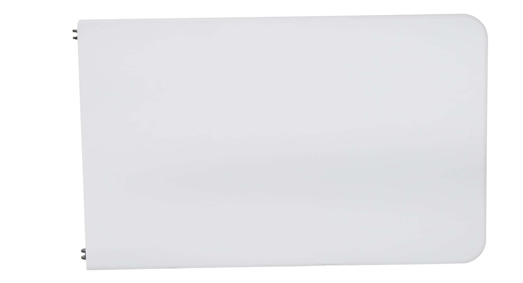 COSCO Deluxe 8 foot x 30 inch Fold-in-Half Blow Molded Folding Table, White