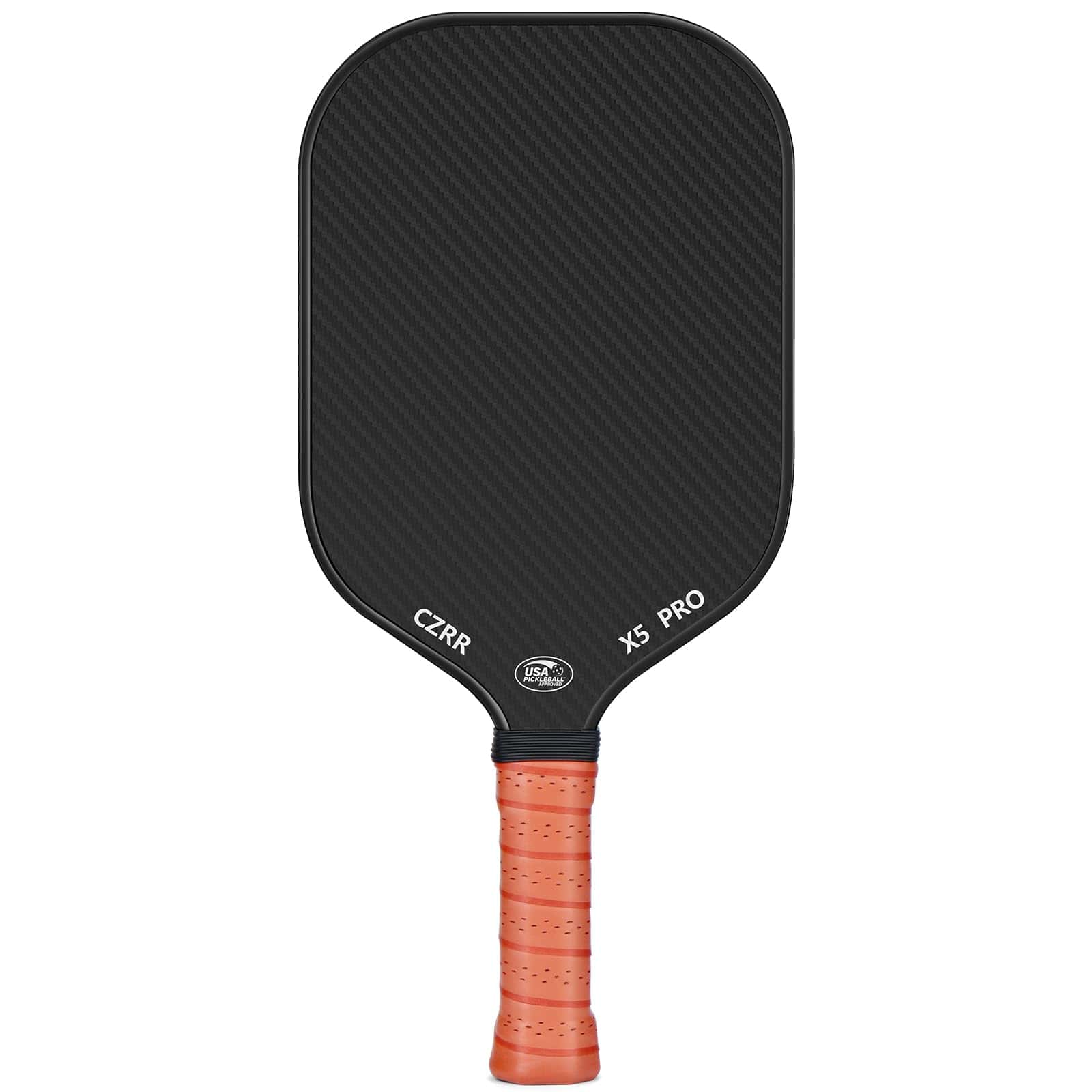 CZRR Pickleball Paddle, USA Pickleball Approved, 3K Raw Carbon Fiber Surface (CFS) High Grit & Spin, 16MM-1PC